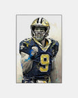 Plakat - Drew Brees - admen.dk