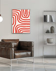 Plakat - Red Modern Lines