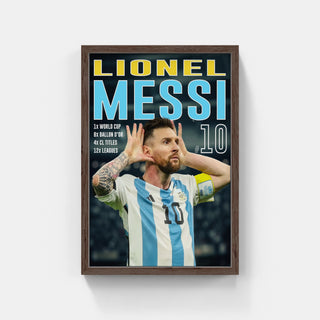 Plakat - Leo Messi style - admen.dk