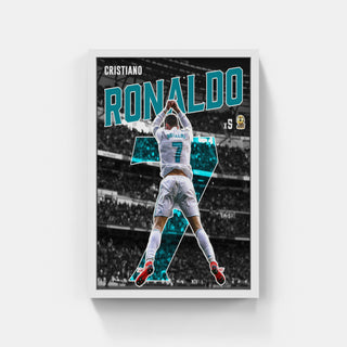 Plakat - Ronaldo og Real Madrid kunst - admen.dk