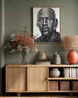Plakat - Michael Jordan - Air in lines - Erik Van Velzen