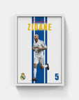 Plakat - Zinedine Zidane - admen.dk