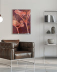 Plakat - Deep Red Jungle Foliage