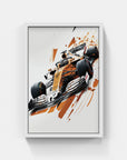Plakat - Formel 1 Brun watercolor - admen.dk