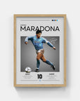 Plakat - Diego Maradona Napoli look - admen.dk