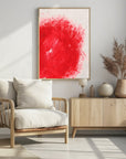 Plakat - Vibrant Red Texture