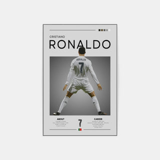 Plakat - Ronaldo Real Madrid look - admen.dk