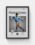 Plakat - Diego Maradona Napoli look - admen.dk