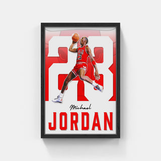 Plakat - Michael Jordan i bevægelse - admen.dk