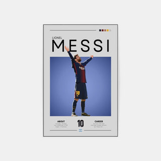 Plakat - Messi i Barcelona look - admen.dk