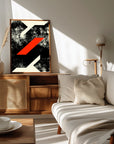 Plakat - Bold Red Geometric
