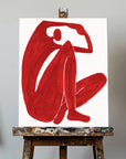 Canvas - Minimalist Red Embrace