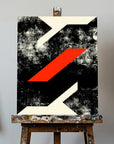 Canvas - Bold Red Geometric