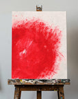 Canvas - Vibrant Red Texture