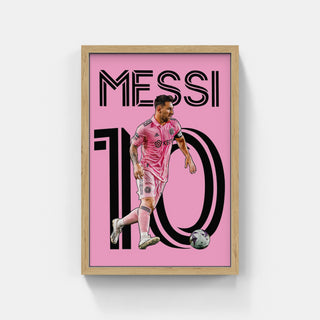 Plakat - Messi Inter Miami i pink - admen.dk
