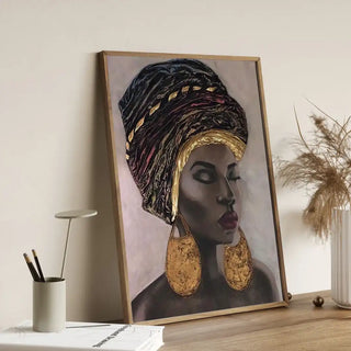 Plakat - Afrikansk kvinde portræt - admen.dk