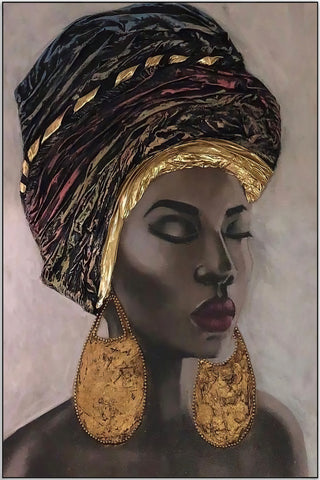 Plakat - Afrikansk kvinde portræt