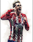 Plakat - Antoine Griezmann style - Admen.dk