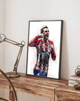 Plakat - Antoine Griezmann style - Admen.dk