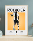 Plakat - Antonio Rüdiger grafisk kunst - Admen.dk