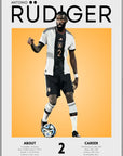 Plakat - Antonio Rüdiger grafisk kunst - Admen.dk