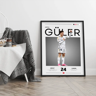 Plakat - Arda Güler Real Madrid kunst - Admen.dk