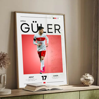 Plakat - Arda Güler Tyrkiet kunst - Admen.dk