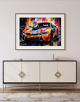 Plakat - BMW I8 streetkunst - Admen.dk