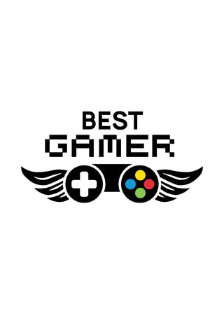 Wallsticker - Best Gamer - admen.dk