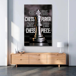 Plakat - Be the chess player citat - admen.dk
