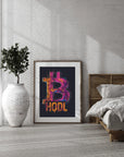Plakat - Bitcoin grafisk kunst - Admen.dk