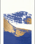Plakat - Blåt landskab kunst - Admen.dk