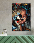 Plakat - Blue diamond eyes - Admen.dk