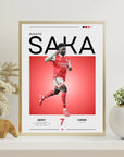 Plakat - Bukayo Saka grafisk look - Admen.dk