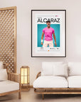 Plakat - Carlos Alcaraz stil - Admen.dk
