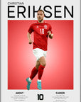 Plakat - Christian Eriksen grafisk look - Admen.dk