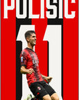 Plakat - Christian Pulisic kunst - admen.dk