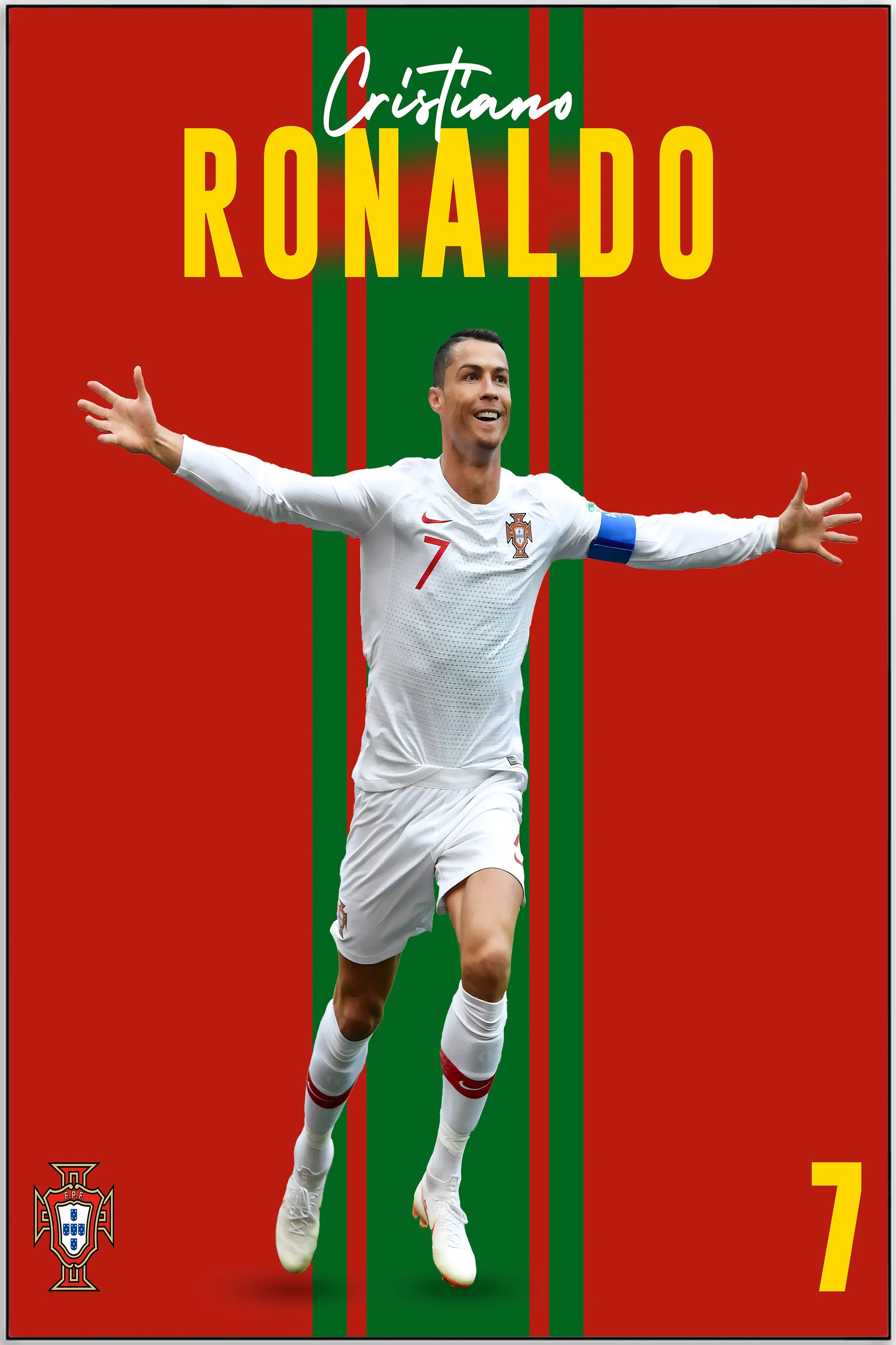 Plakat - Cristiano Ronaldo i godt humør - Admen.dk