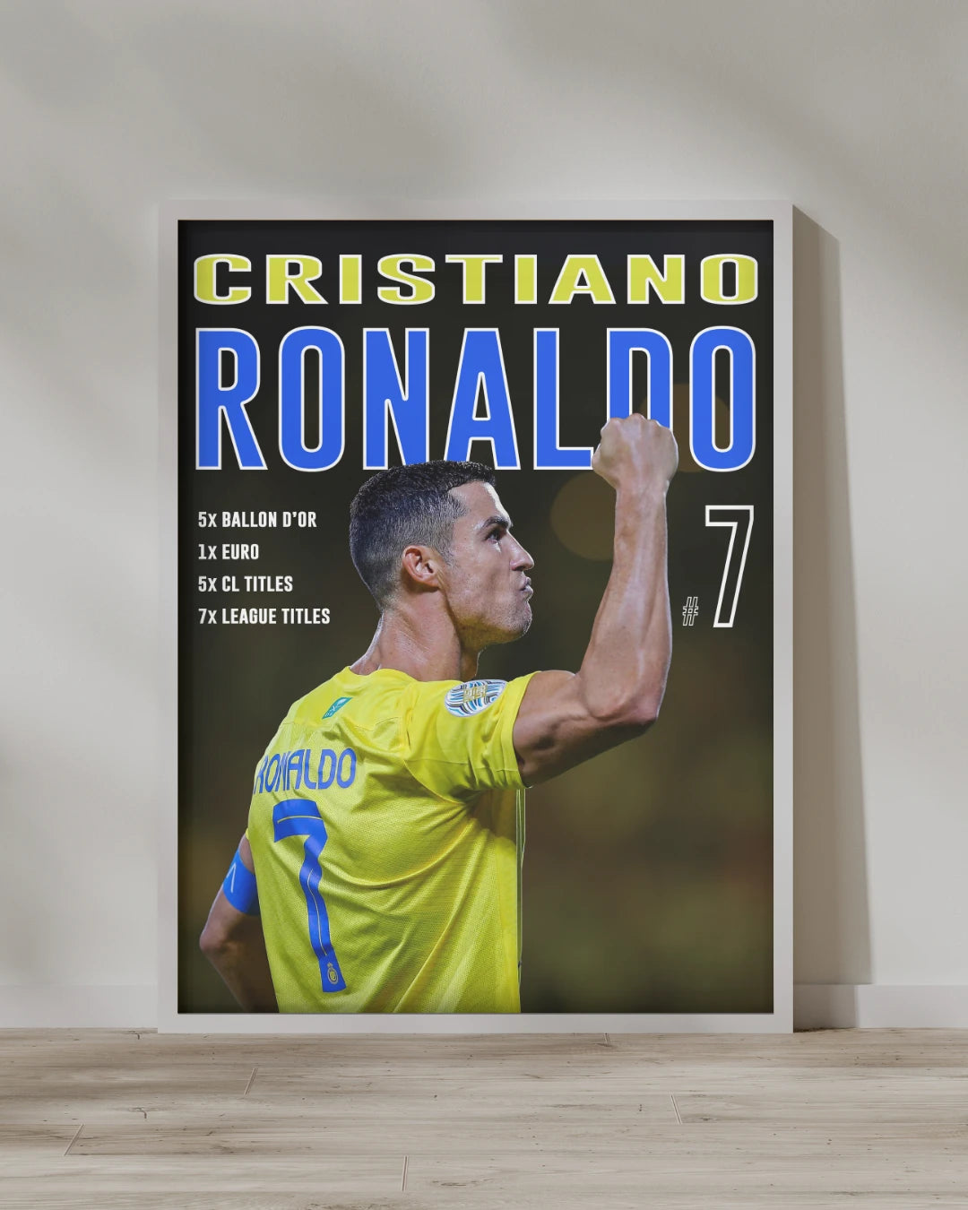 Plakat - Cristiano Ronaldo i kampgejst - Admen.dk