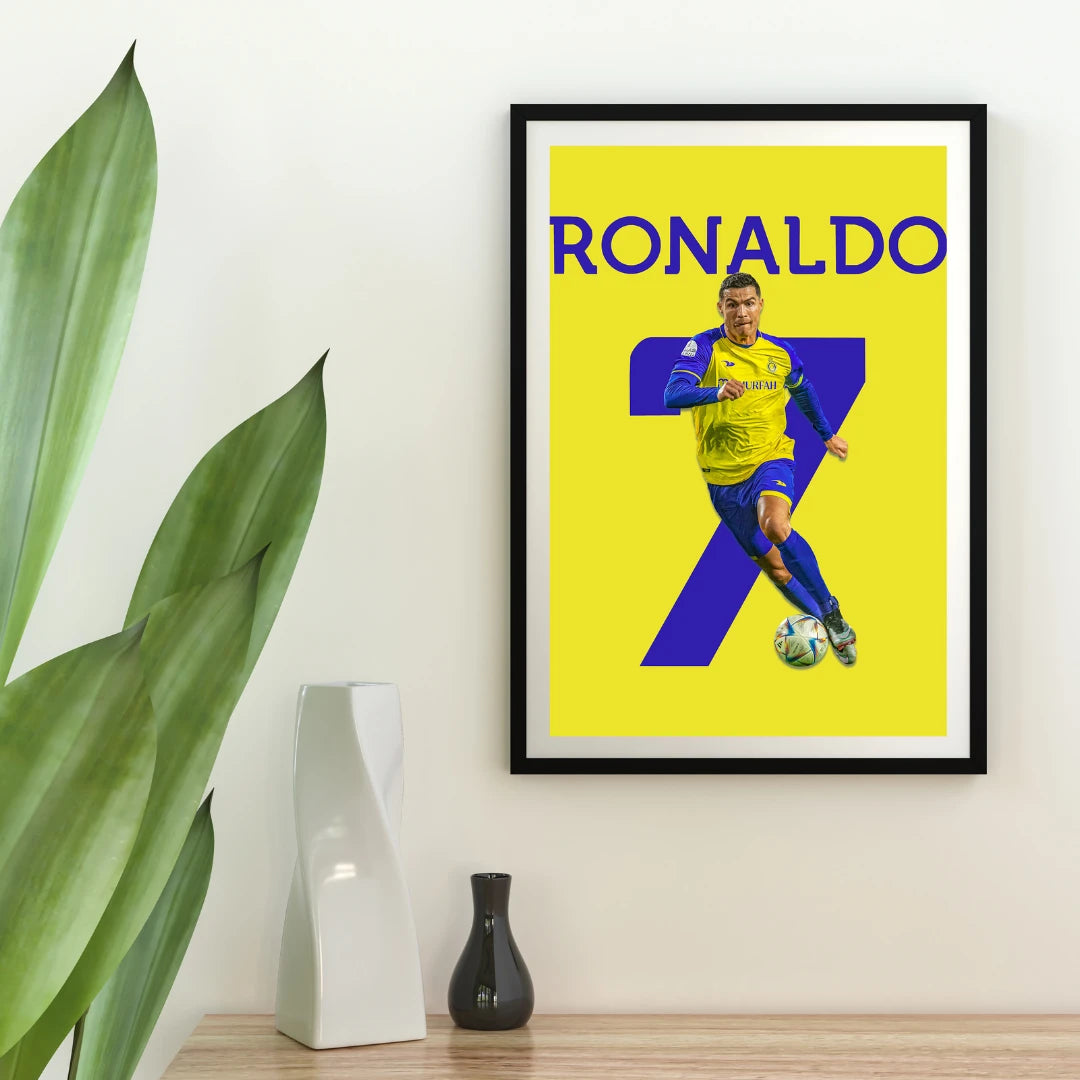 Plakat - Cristiano Ronaldo i løb - Admen.dk