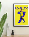 Plakat - Cristiano Ronaldo i løb - Admen.dk