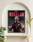 Plakat - Cristiano Ronaldo i skrigende jubel - Admen.dk
