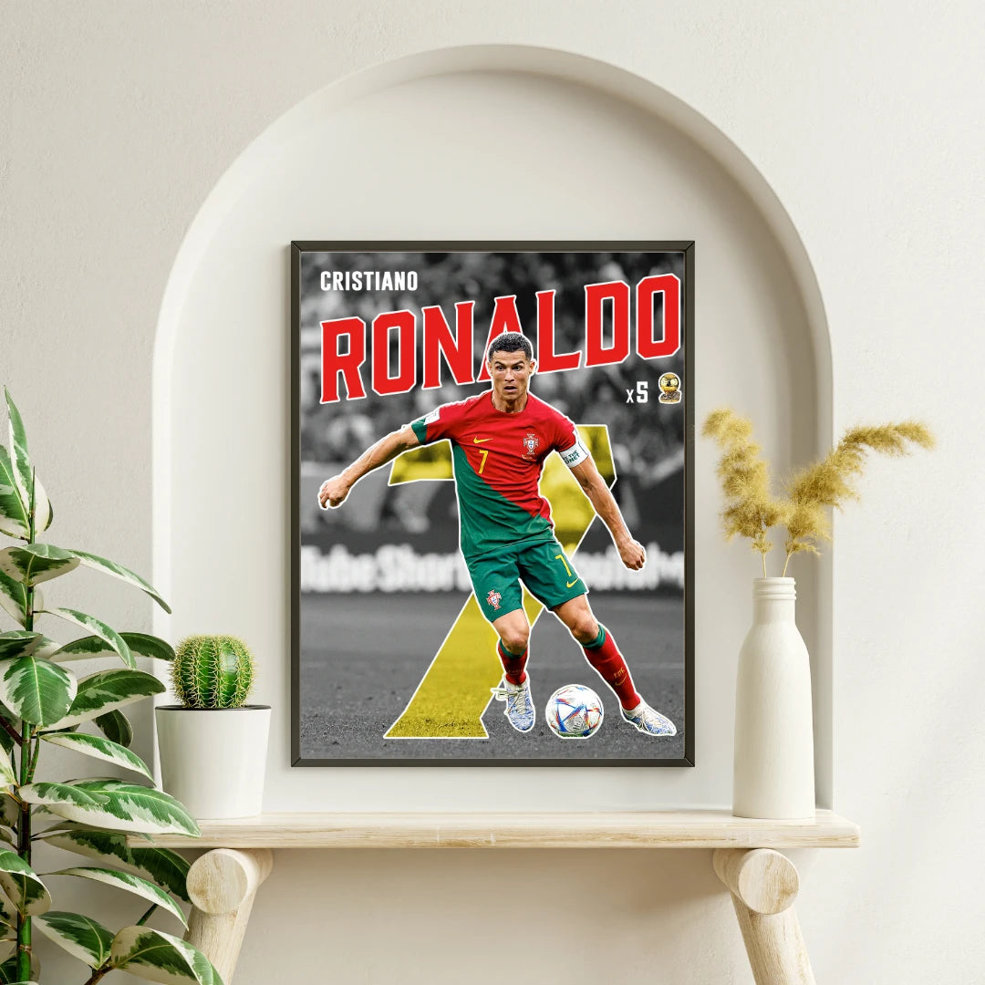 Plakat - Cristiano Ronaldo spilleklar - Admen.dk