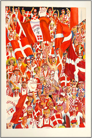 Plakat - Danmark EM - 2024 - admen.dk