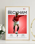 Plakat - David Beckham grafisk look - Admen.dk