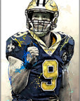 Plakat - Drew Brees - admen.dk
