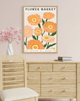 Plakat - Efterårskunst - Flower market - Admen.dk
