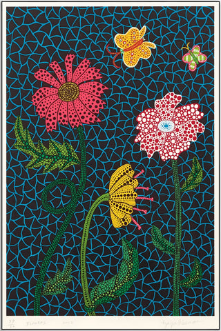 Plakat - Yayoi Kusama - Flowers 2020 kunst - admen.dk