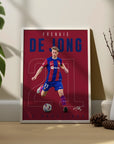Plakat - Frankie de Jong i barca farver - Admen.dk