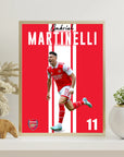 Plakat - Gabriel Martinelli i jubel - Admen.dk
